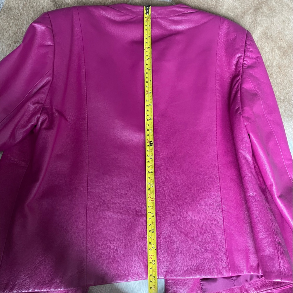 Pink Leather Jacket - Picture 6 of 6